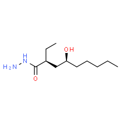 ChemSpider 2D Image | (2S,4S)-2-Ethyl-4-hydroxynonanehydrazide | C11H24N2O2
