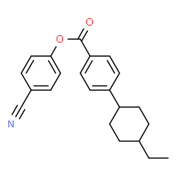 ChemSpider 2D Image | 4-Cyanophenyl 4-(4-ethylcyclohexyl)benzoate | C22H23NO2