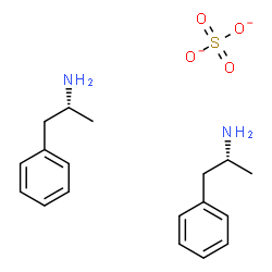 ChemSpider 2D Image | (R)-a-Methylbenzeneethanamine Sulfate (2:1) | C18H26N2O4S