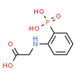 ChemSpider 2D Image | N-(2-Phosphonophenyl)glycine | C8H10NO5P