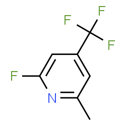 ChemSpider 2D Image | 2-Fluoro-6-methyl-4-(trifluoromethyl)pyridine | C7H5F4N