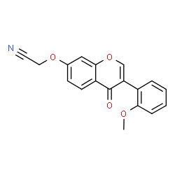 ChemSpider 2D Image | {[3-(2-Methoxyphenyl)-4-oxo-4H-chromen-7-yl]oxy}acetonitrile | C18H13NO4