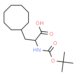 ChemSpider 2D Image | 3-Cyclooctyl-N-{[(2-methyl-2-propanyl)oxy]carbonyl}alanine | C16H29NO4
