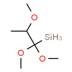 ChemSpider 2D Image | (1,1,2-Trimethoxypropyl)silane | C6H16O3Si