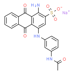 ChemSpider 2D Image | ACID BLUE 324 | C22H16N3NaO6S