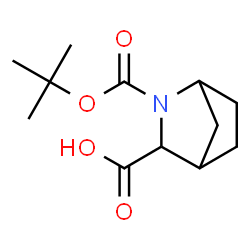 ChemSpider 2D Image | 2-(tert-Butoxycarbonyl)-2-azabicyclo[2.2.1]heptane-3-carboxylic acid | C12H19NO4