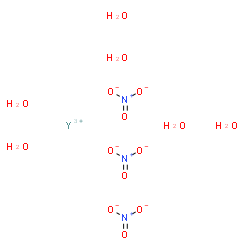 ChemSpider 2D Image | Yttrium nitrate hydrate (1:3:6) | H12N3O15Y