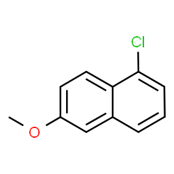 ChemSpider 2D Image | 1-Chloro-6-methoxynaphthalene | C11H9ClO