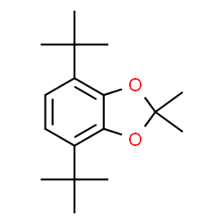 ChemSpider 2D Image | 4,7-di-tert-butyl-2,2-dimethyl-1,3-benzodioxole | C17H26O2