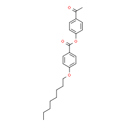 ChemSpider 2D Image | 4-Acetylphenyl 4-(octyloxy)benzoate | C23H28O4