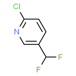 ChemSpider 2D Image | 2-Chloro-5-(difluoromethyl)pyridine | C6H4ClF2N