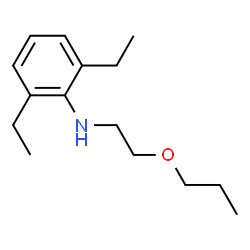 ChemSpider 2D Image | 2,6-Diethyl-N-(2-propoxyethyl)aniline | C15H25NO