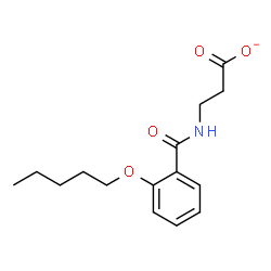 ChemSpider 2D Image | 3-{[2-(Pentyloxy)benzoyl]amino}propanoate | C15H20NO4