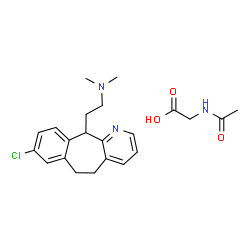 ChemSpider 2D Image | Closiramine aceturate | C22H28ClN3O3
