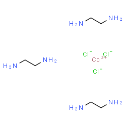 ChemSpider 2D Image | Cobalt(3+) chloride - 1,2-ethanediamine (1:3:3) | C6H24Cl3CoN6