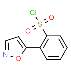 ChemSpider 2D Image | 2-(1,2-Oxazol-5-yl)benzenesulfonyl chloride | C9H6ClNO3S
