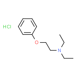ChemSpider 2D Image | N,N-Diethyl-2-phenoxyethanamine hydrochloride (1:1) | C12H20ClNO
