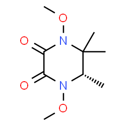 ChemSpider 2D Image | (6S)-1,4-Dimethoxy-5,5,6-trimethyl-2,3-piperazinedione | C9H16N2O4
