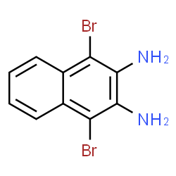 ChemSpider 2D Image | 1,4-Dibromo-2,3-naphthalenediamine | C10H8Br2N2