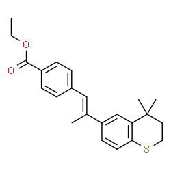 ChemSpider 2D Image | ethyl 4-(2-(4,4-dimethylthiochroman-6-yl)propenyl)benzoate | C23H26O2S