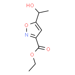ChemSpider 2D Image | Ethyl 5-(1-Hydroxyethyl)isoxazole-3-carboxylate | C8H11NO4