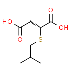 ChemSpider 2D Image | (2S)-2-(Isobutylsulfanyl)succinic acid | C8H14O4S