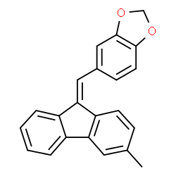 ChemSpider 2D Image | 5-[(Z)-(3-Methyl-9H-fluoren-9-ylidene)methyl]-1,3-benzodioxole | C22H16O2