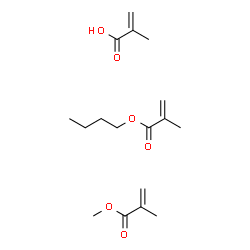 ChemSpider 2D Image | butyl 2-methylprop-2-enoate; methyl 2-methylprop-2-enoate; 2-methylprop-2-enoic acid | C17H28O6