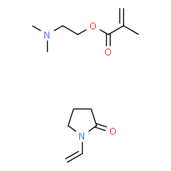 ChemSpider 2D Image | 2-(Dimethylamino)ethyl 2-methylacrylate - 1-vinyl-2-pyrrolidinone (1:1) | C14H24N2O3