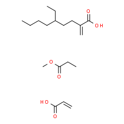 ChemSpider 2D Image | acrylic acid; 5-ethyl-2-methylene-nonanoic acid; methyl propanoate | C19H34O6