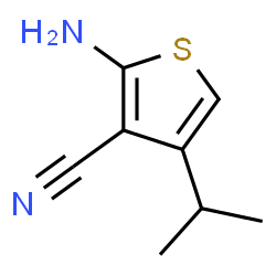 ChemSpider 2D Image | 2-Amino-4-isopropyl-3-thiophenecarbonitrile | C8H10N2S