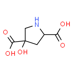 ChemSpider 2D Image | 4-Hydroxy-2,4-pyrrolidinedicarboxylic acid | C6H9NO5