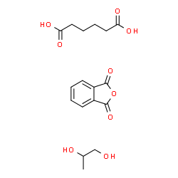 ChemSpider 2D Image | adipic acid; isobenzofuran-1,3-dione; propane-1,2-diol | C17H22O9
