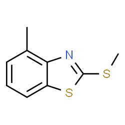 ChemSpider 2D Image | 4-Methyl-2-(methylthio)benzothiazole | C9H9NS2