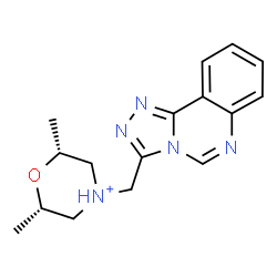 ChemSpider 2D Image | (2R,6S)-2,6-Dimethyl-4-([1,2,4]triazolo[4,3-c]quinazolin-3-ylmethyl)morpholin-4-ium | C16H20N5O