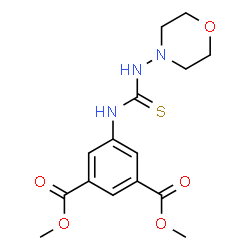 ChemSpider 2D Image | Dimethyl 5-[(4-morpholinylcarbamothioyl)amino]isophthalate | C15H19N3O5S