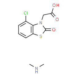 ChemSpider 2D Image | benazolin-dimethylammonium | C11H13ClN2O3S