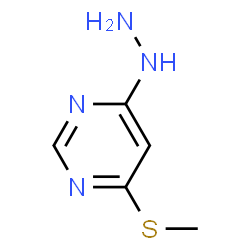 ChemSpider 2D Image | 4-Hydrazino-6-(methylsulfanyl)pyrimidine | C5H8N4S