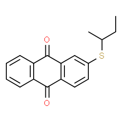 ChemSpider 2D Image | 2-(sec-Butylsulfanyl)-9,10-anthraquinone | C18H16O2S