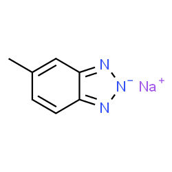 ChemSpider 2D Image | Sodium 5-methylbenzotriazol-2-ide | C7H6N3Na