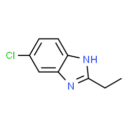 ChemSpider 2D Image | 5-Chloro-2-ethyl-1H-benzimidazole | C9H9ClN2