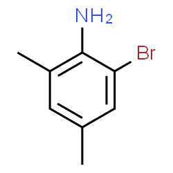 ChemSpider 2D Image | 2-Bromo-4,6-dimethylaniline | C8H10BrN