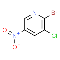 ChemSpider 2D Image | 2-Bromo-3-chloro-5-nitropyridine | C5H2BrClN2O2