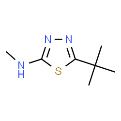 ChemSpider 2D Image | 5-tert-Butyl-N-methyl-1,3,4-thiadiazol-2-amine | C7H13N3S