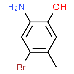 ChemSpider 2D Image | 2-Amino-4-bromo-5-methylphenol | C7H8BrNO