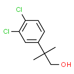 ChemSpider 2D Image | 2-(3,4-Dichlorophenyl)-2-methyl-1-propanol | C10H12Cl2O