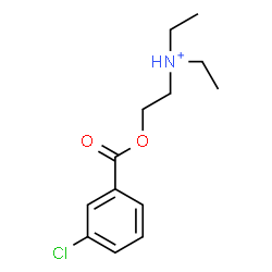 ChemSpider 2D Image | 2-[(3-Chlorobenzoyl)oxy]-N,N-diethylethanaminium | C13H19ClNO2