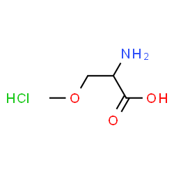 ChemSpider 2D Image | O-Methylserine hydrochloride (1:1) | C4H10ClNO3