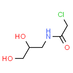 ChemSpider 2D Image | 2-Chloro-N-(2,3-dihydroxypropyl)acetamide | C5H10ClNO3