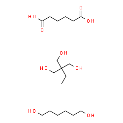 ChemSpider 2D Image | adipic acid; 2-ethyl-2-(hydroxymethyl)propane-1,3-diol; hexane-1,6-diol | C18H38O9